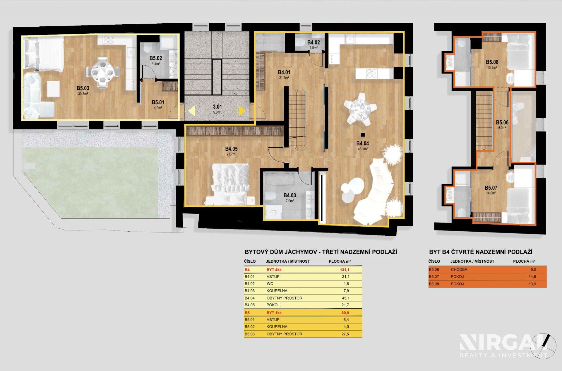 4+kk, náměstí Republiky, Jáchymov, 40 m² - 1