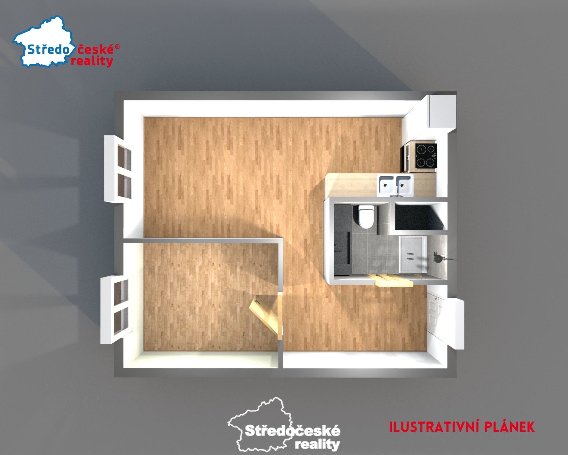 Pronájem byt 2+kk - Košťálkova, Beroun, 40 m²