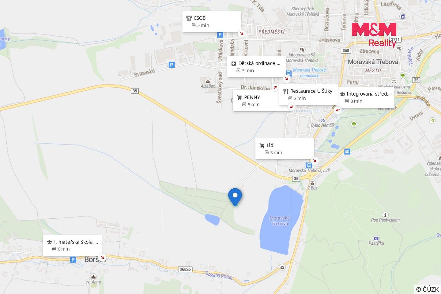 Prodej zemědělský pozemek - Moravská Třebová - Boršov, okres Svitavy - 5