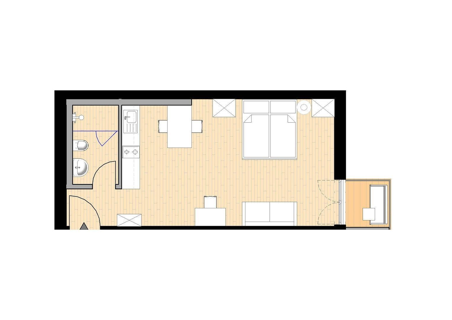 Pronájem byt 1+1 - Ezanvillestr. 14 Heidelberg Ziegelhausen Baden-Württemberg 69118, 30 m² - 5