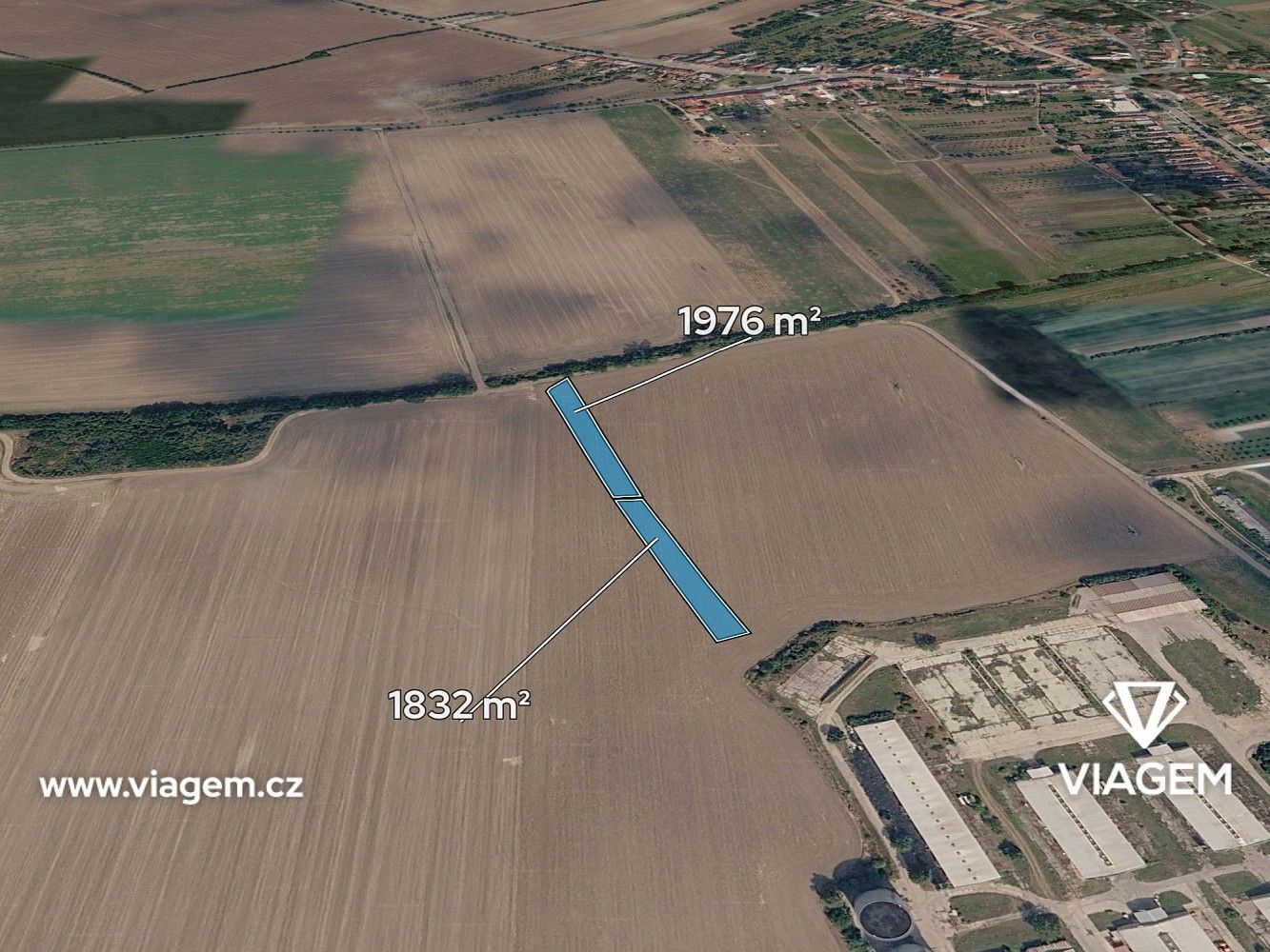 Zemědělské pozemky, Hroznová Lhota, okres Hodonín, Jihomoravský kraj