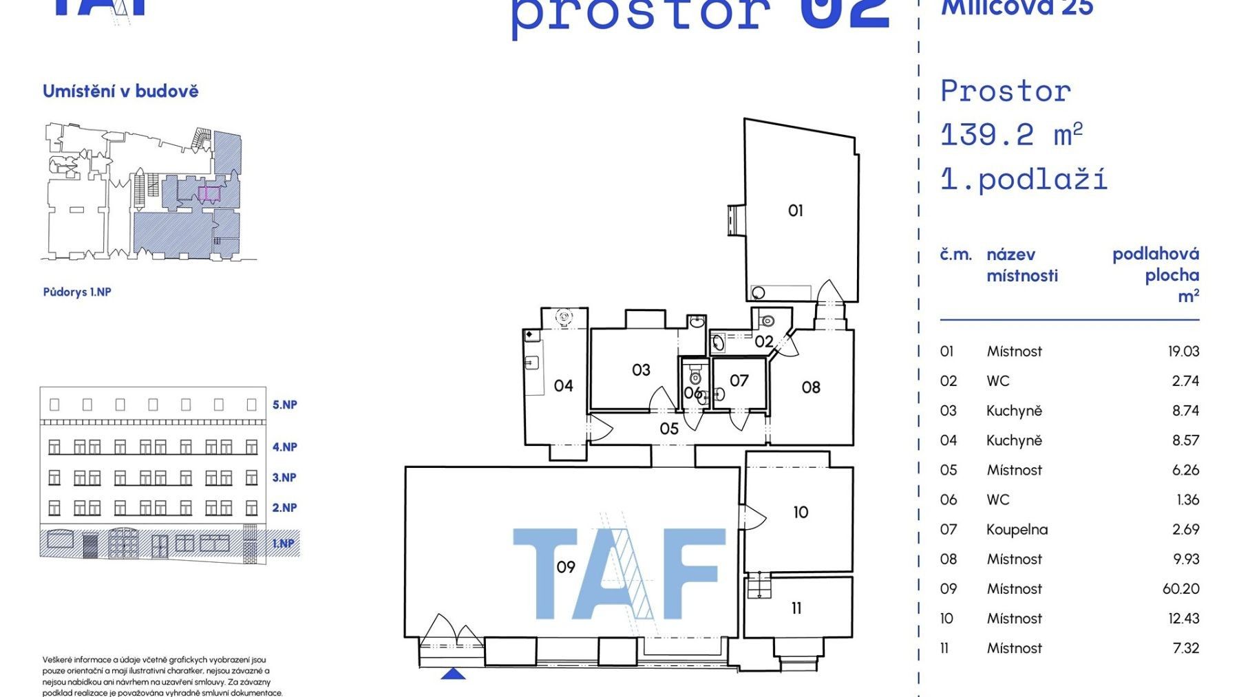 Prodej obchodní prostory - Milíčova, Praha - Žižkov, 139 m² - 5
