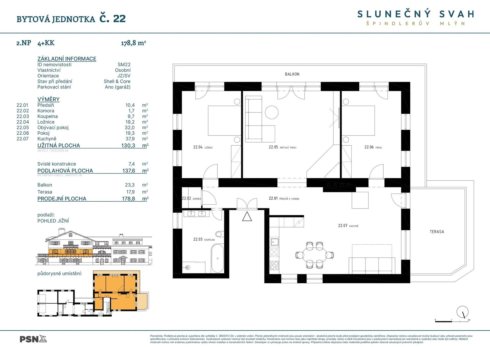 4+kk, Špindlerův Mlýn Bedřichov, 130 m² - 2