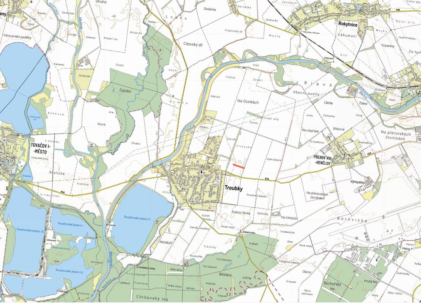 Prodej zemědělský pozemek - Troubky, okres Přerov, Olomoucký kraj - 5