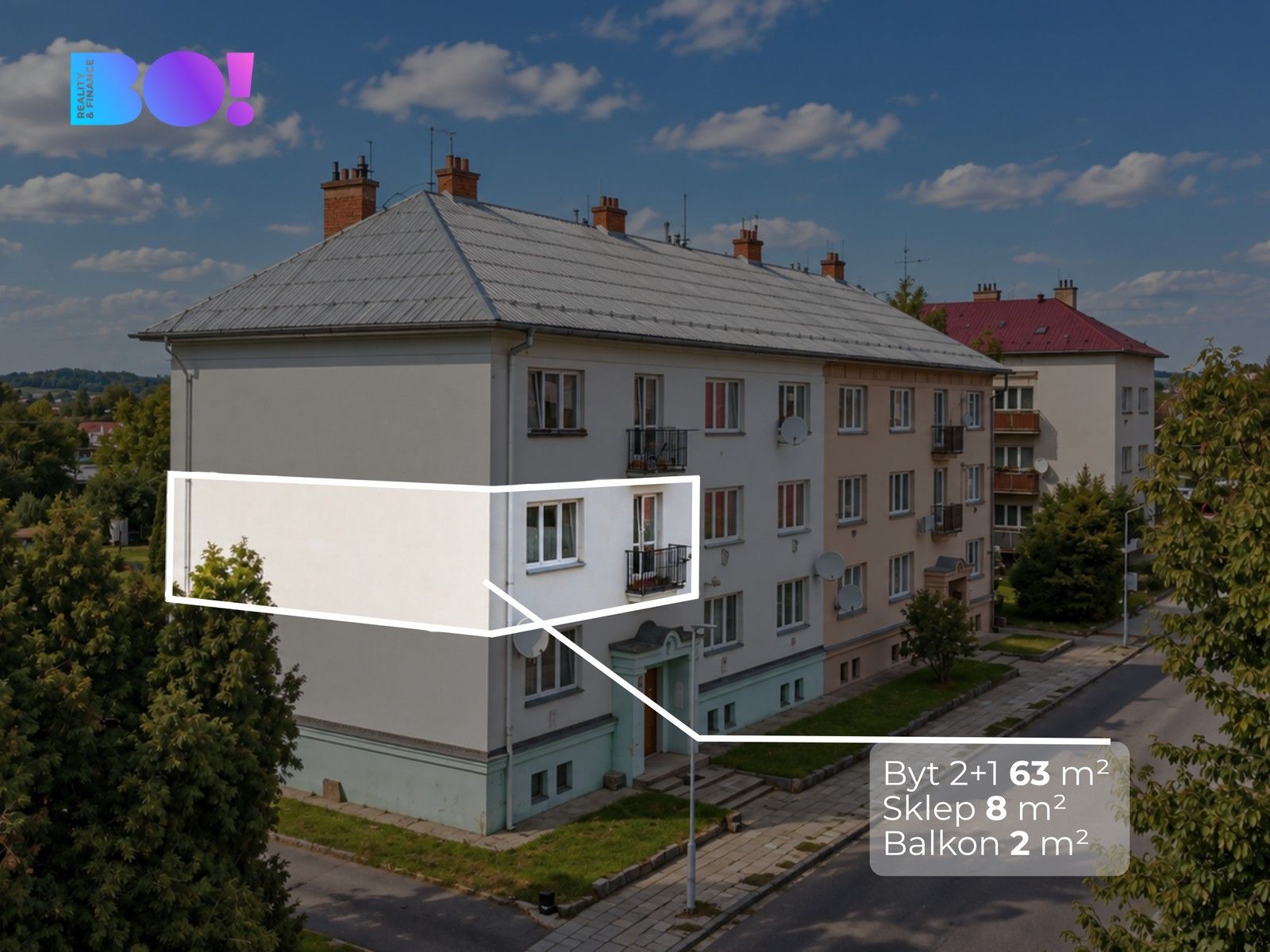 Byt 2+1, 63 m²