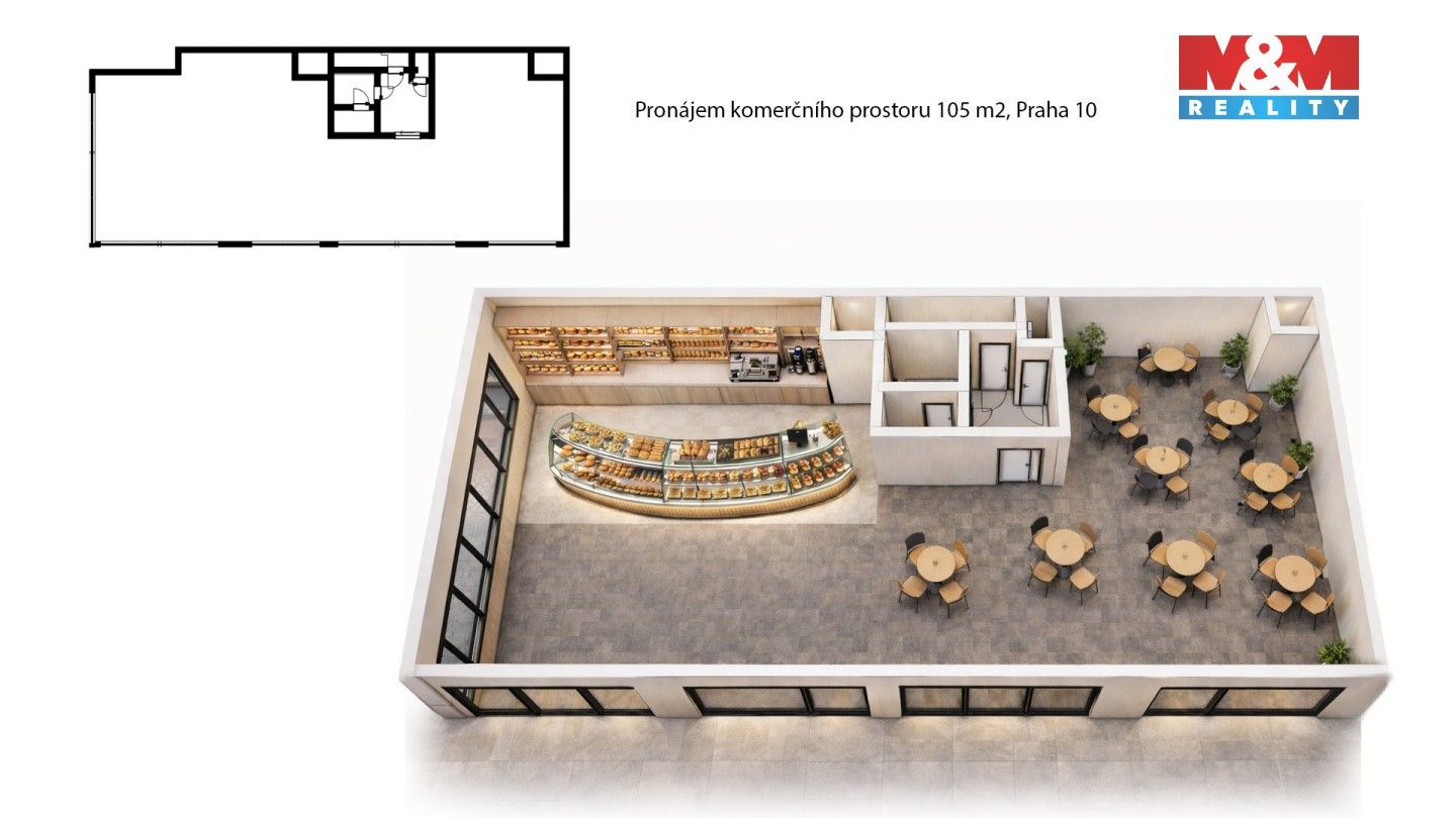 Pronájem restaurace - U plynárny, Praha, 142 m² - 5