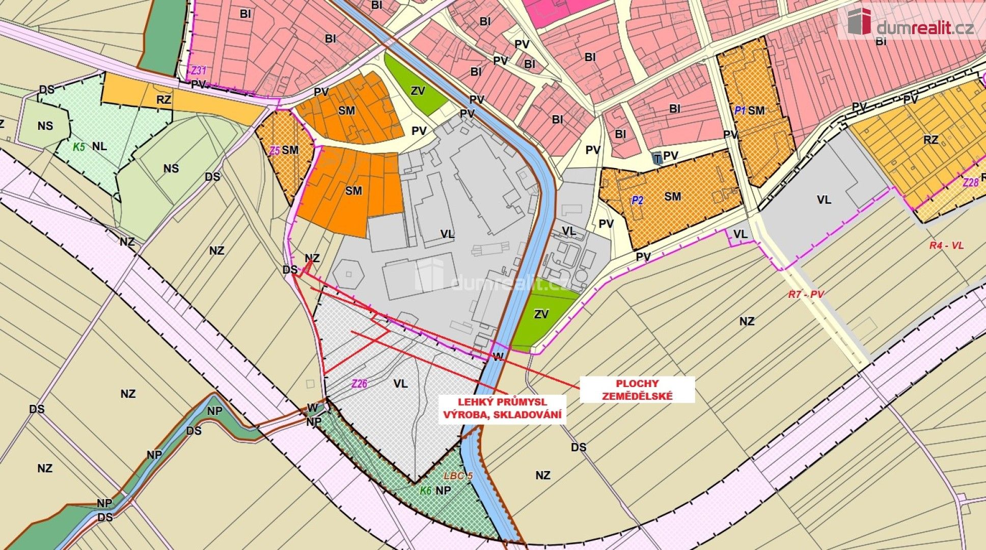 Prodej komerční pozemek - Rybáře, Podivín, 8 386 m²