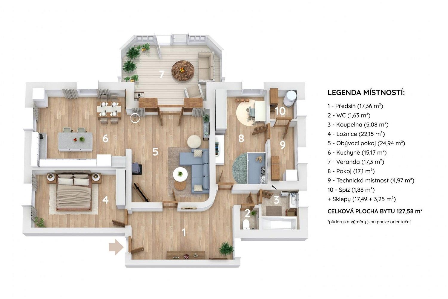 Prodej byt 3+kk - Kozolupy, okres Plzeň-sever, 127 m² - 5