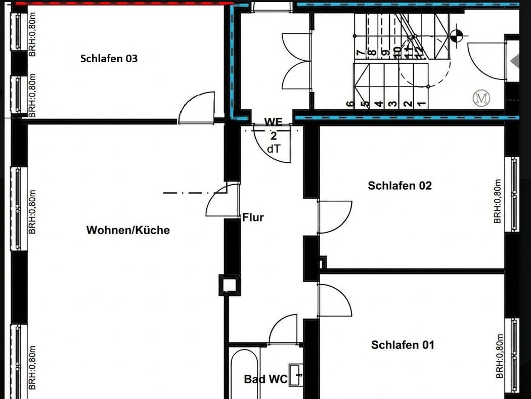 4+1, Hakenstraße Dortmund Mitte Nordrhein-Westfalen 44137, 95 m² - 2
