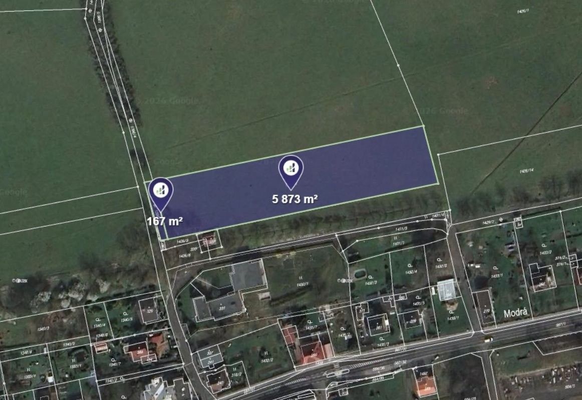 Zemědělské pozemky, Jílové, 6 040 m² - 1