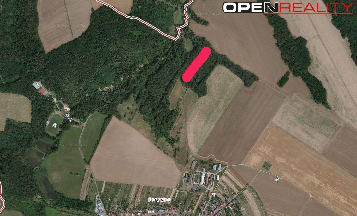 Lesy, Popovice, 1 876 m² - 1