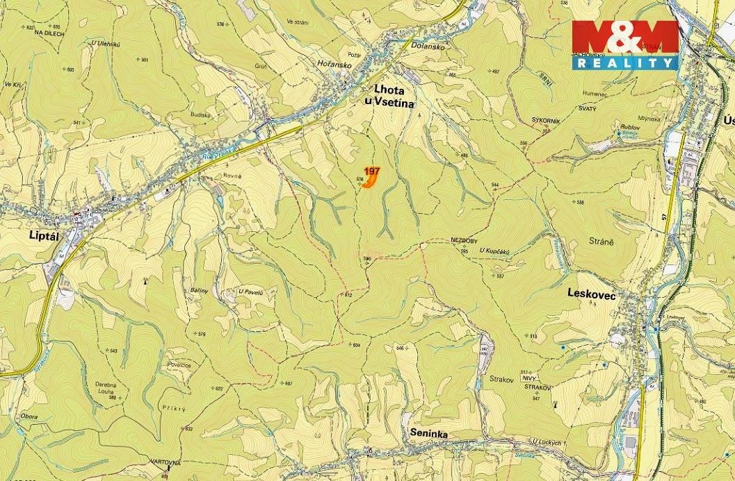 Prodej pozemek pro bydlení - Vsetín, 755 01