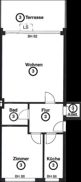 2+1, Holstenhofweg 8 Hamburg Wandsbek Hamburg 22041, 62 m² - 2