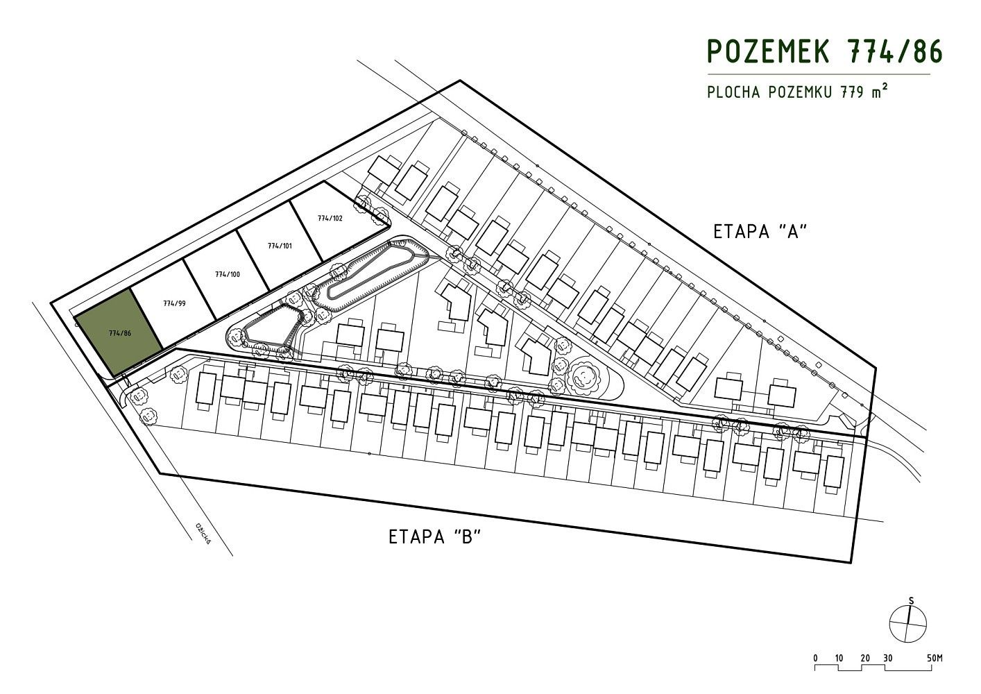 Pozemek pro bydlení, 779 m²