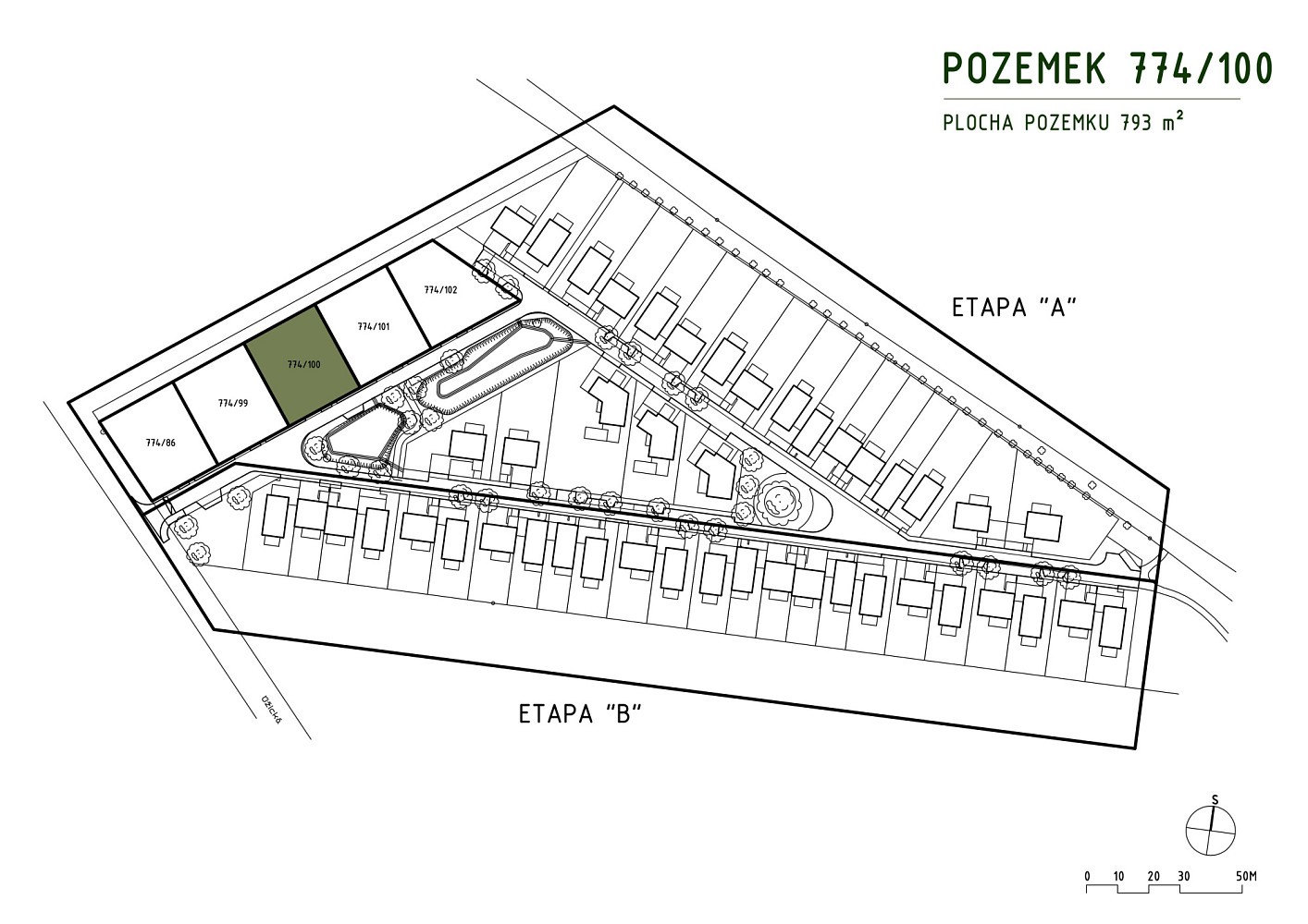 Pozemek pro bydlení, 793 m²