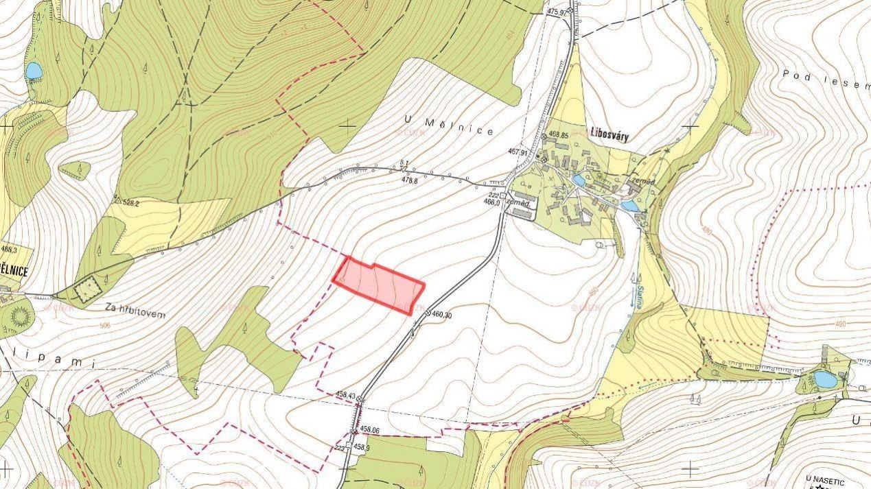 Prodej zemědělský pozemek - Libosváry, Vidice