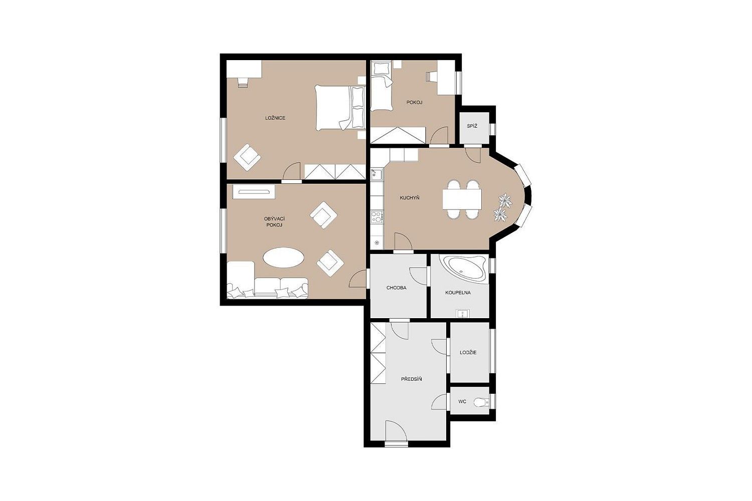 Prodej byt 3+1 - Nuselská, Praha 4 - Nusle, 107 m² - 5