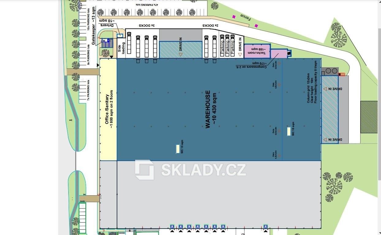 Pronájem sklad - Teplice, 6 500 m² - 5