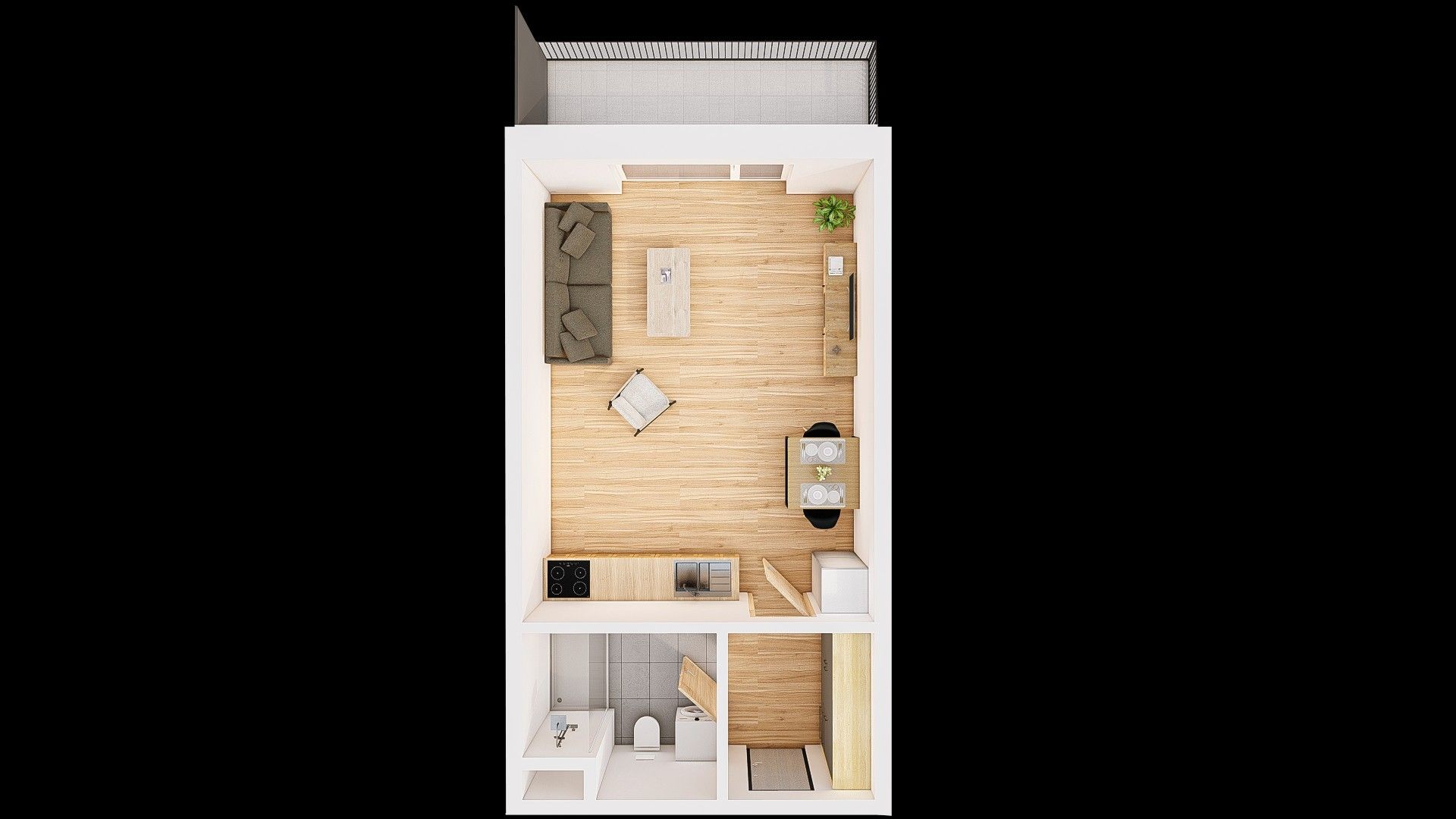 Byt 1+kk · 40 m² · Jírovcova  , České Budějovice - 3