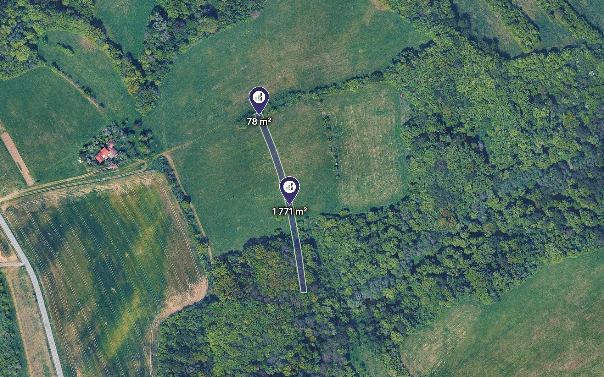 Louka · 10 348 m² · Hřivínův Újezd - 2
