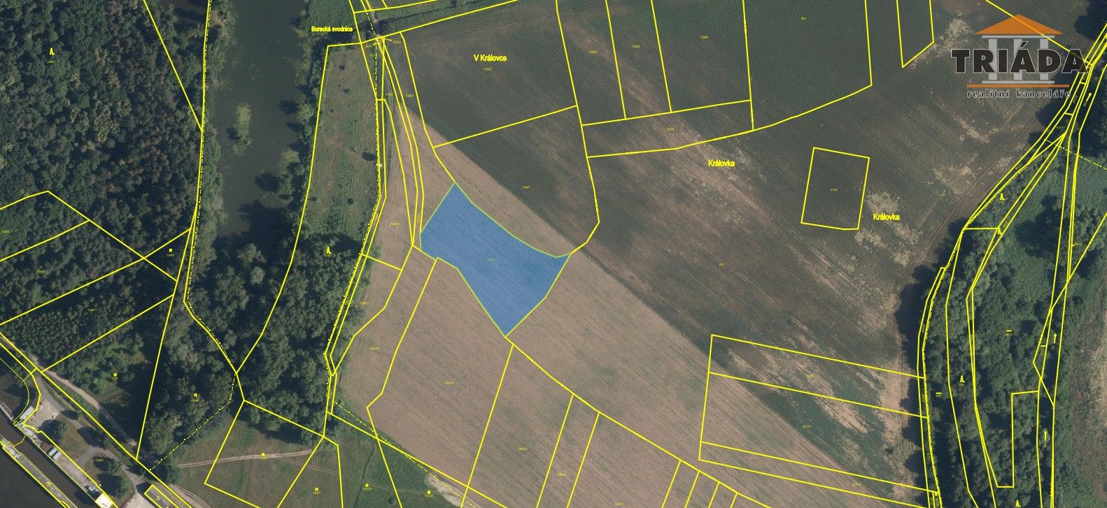 Zemědělské pozemky, Kostelec nad Labem, 7 606 m² - 2