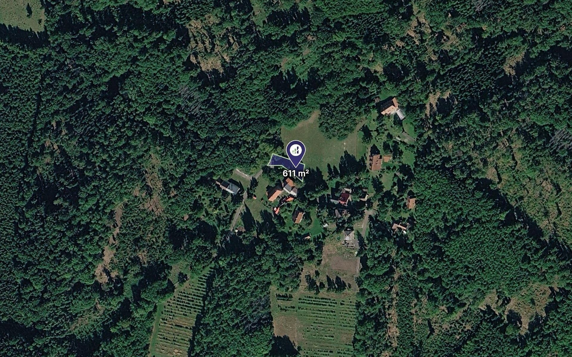 Pozemek pro bydlení, 611 m²