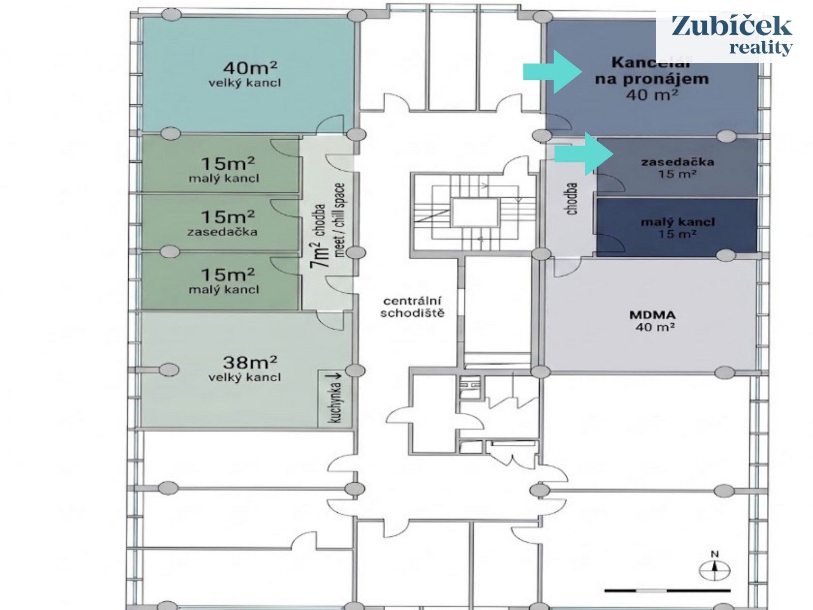 Kancelář · 15 m² · třída Tomáše Bati, Zlín Louky - 3