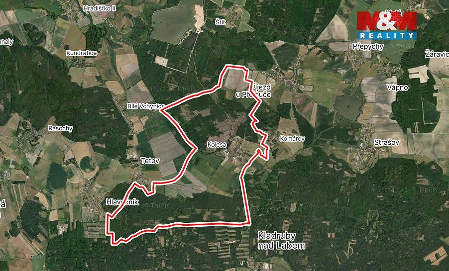 Prodej louka - Kladruby nad Labem, okres Pardubice, Pardubický kraj - 5