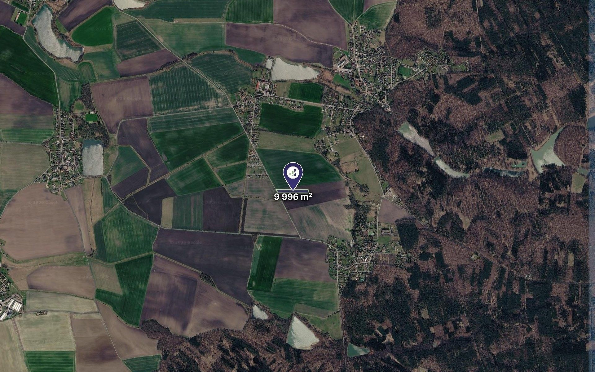 Prodej zemědělský pozemek - Charvatce, 500 m² - 2