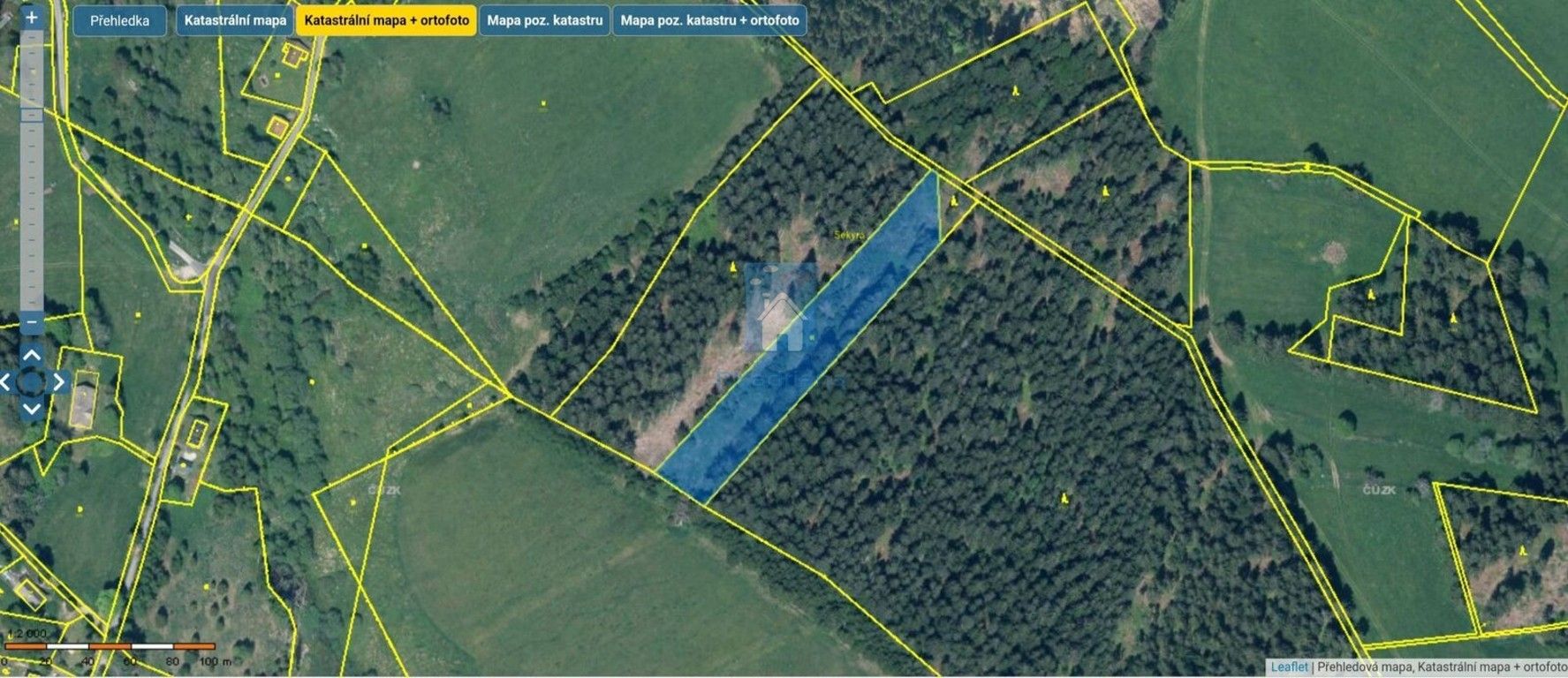 Prodej louka - Strážný, 5 m²