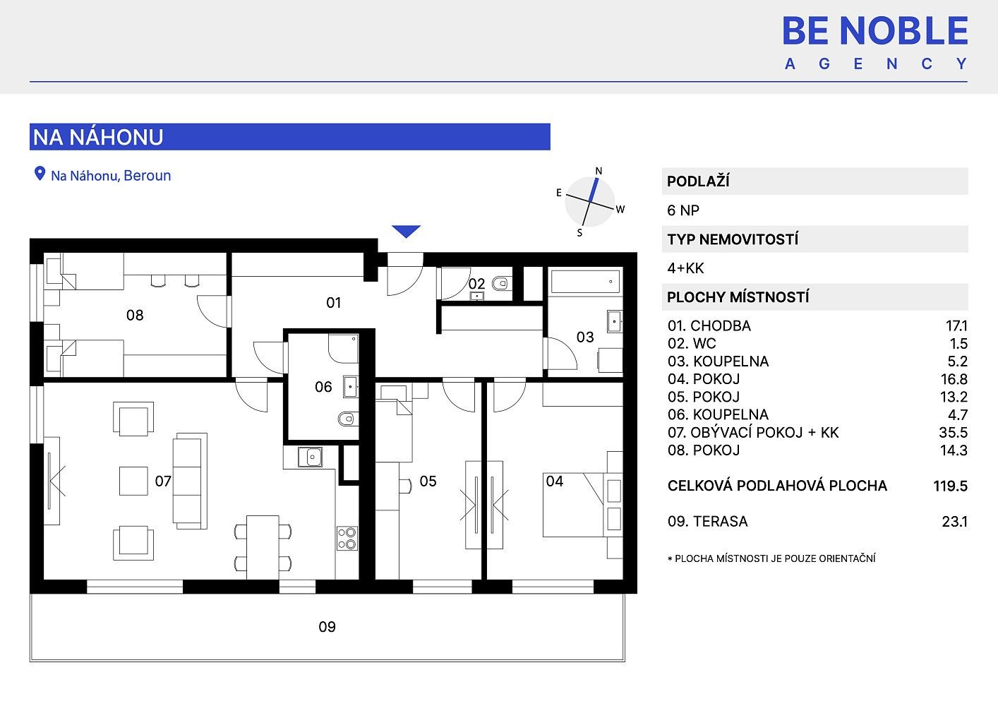 Byt 4+kk · 120 m² · Beroun - Beroun-Město, Středočeský kraj - 3