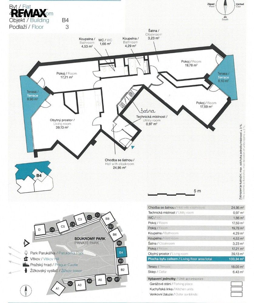 Byt 4+kk · 133 m² · Praha - Žižkov, okres Praha 3, Hlavní město Praha - 3
