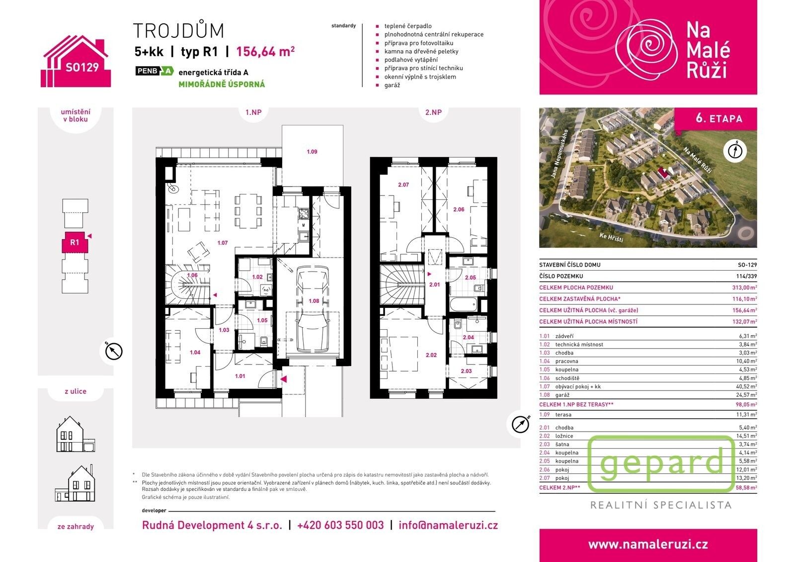 Rodinné domy, Na Malé Růži 572, Drahelčice, 157 m² - 2