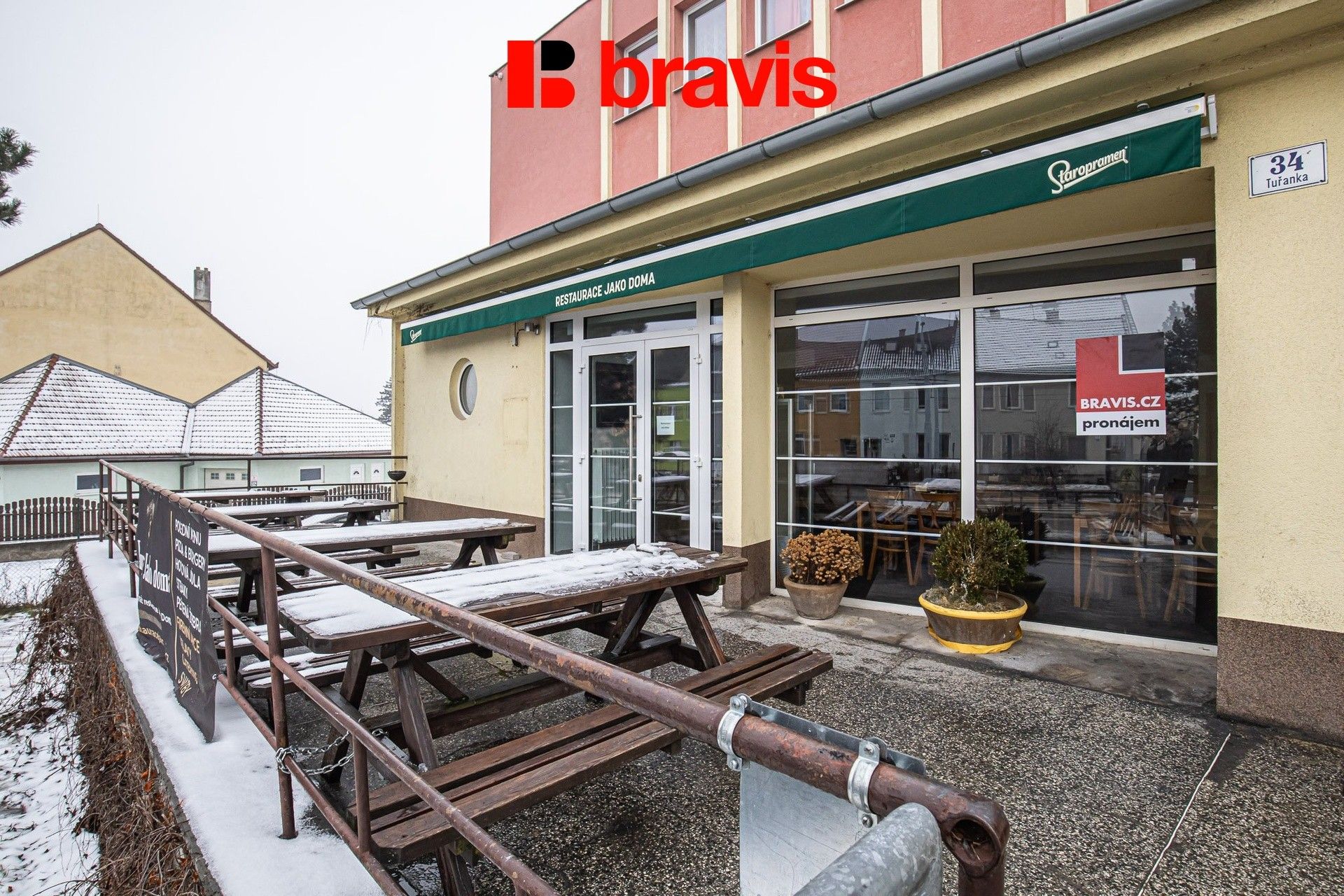 Restaurace, Tuřanka, Brno, 183 m²