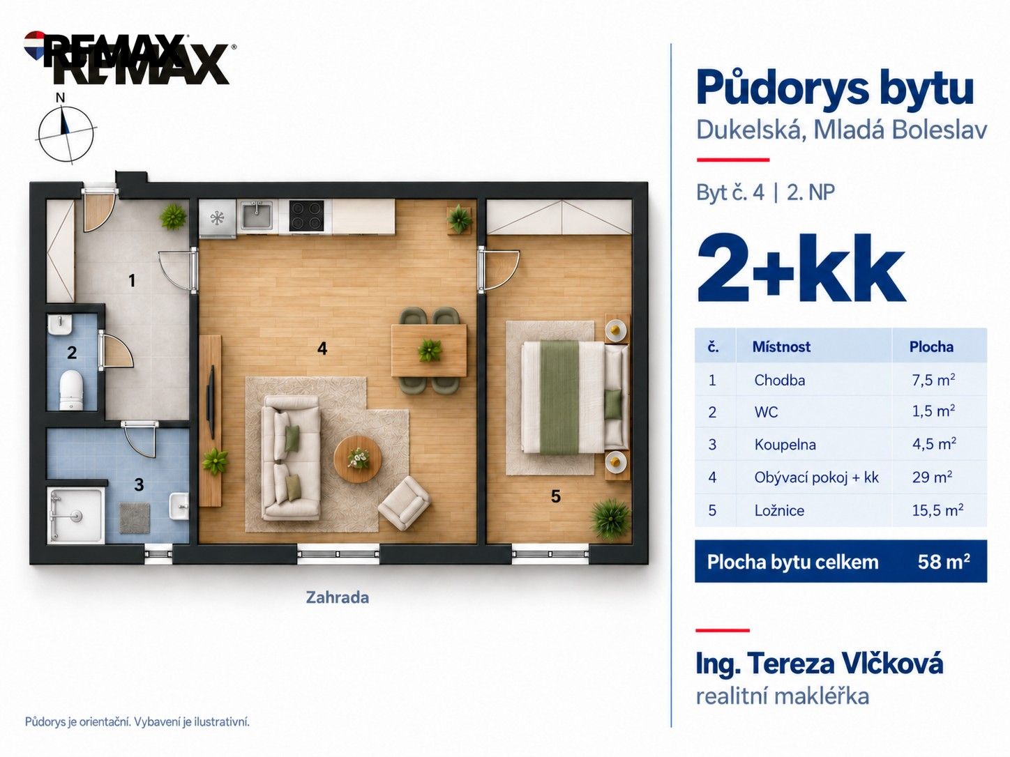 Byt 2+kk · 58 m² · Dukelská 644, Mladá Boleslav III - 4