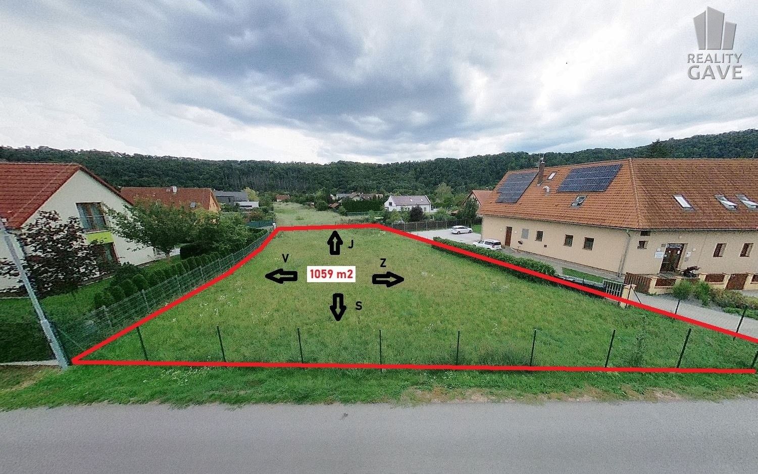 Prodej pozemek pro bydlení - Hlásná Třebaň, 1 059 m² - 5