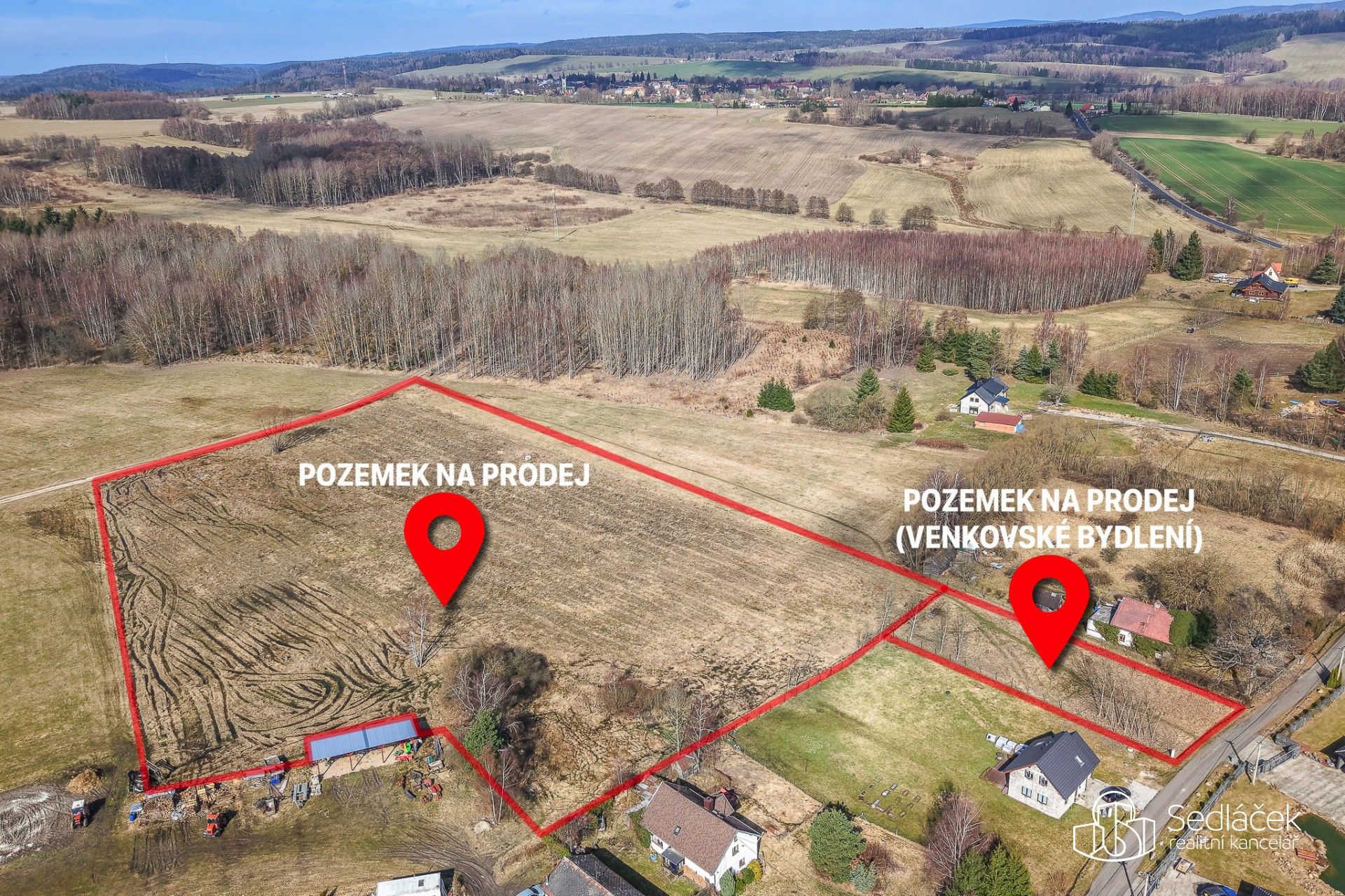 Prodej zemědělský pozemek - Hrádek, Krajková, 20 262 m² - 5