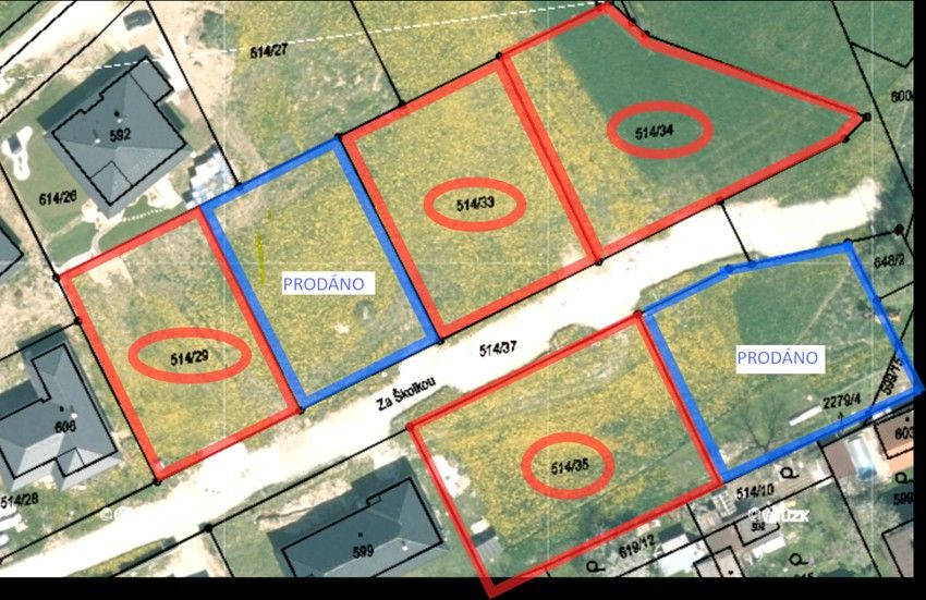 Pozemky pro bydlení, Deštná u Jindřichova Hradce, 378 25