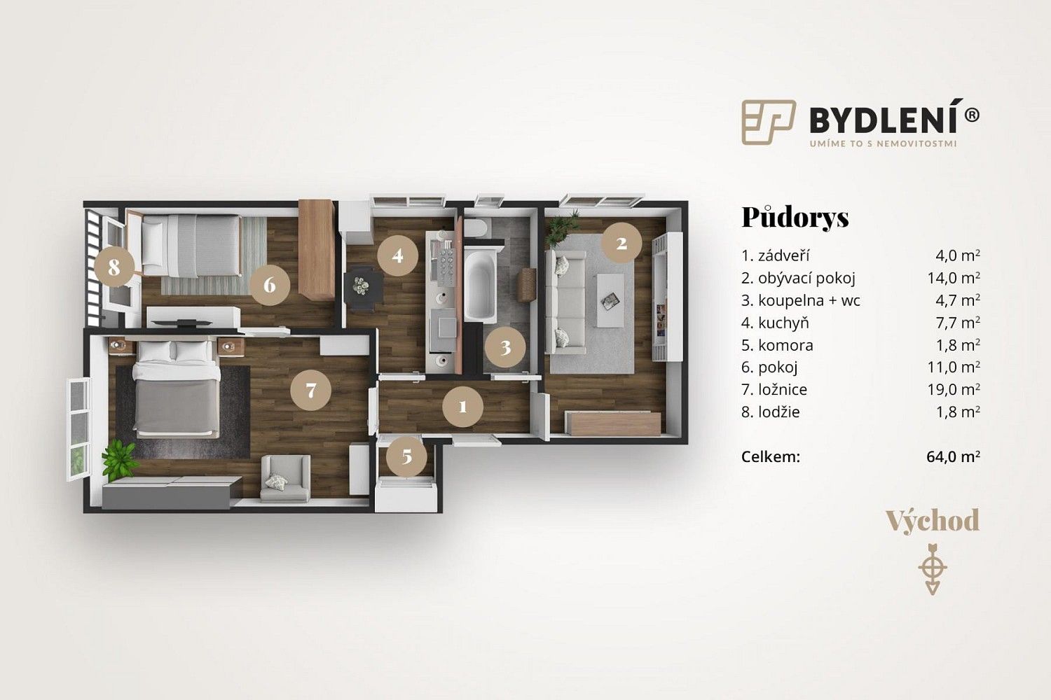 Byt 3+1 · 69 m² · Teplice, Ústecký kraj - 3