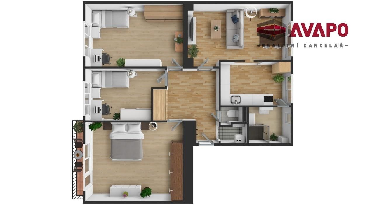 Pronájem byt 4+kk - Ostravská, Opava, 86 m²