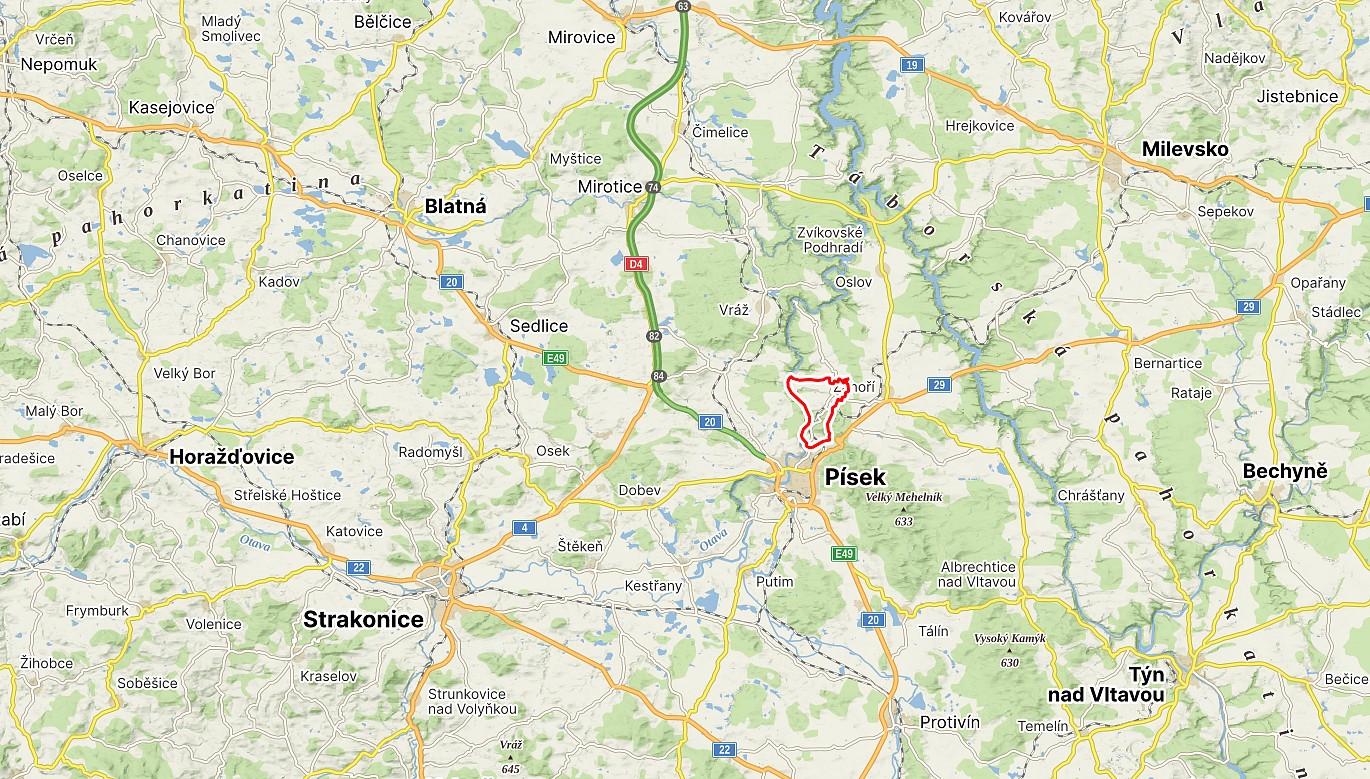 Les · Vrcovice, okres Písek - 3
