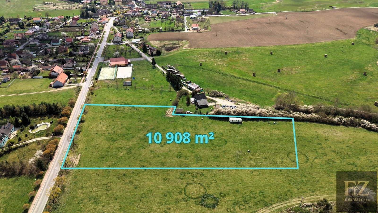 Pozemky pro bydlení, Vráž, 10 908 m² - 1
