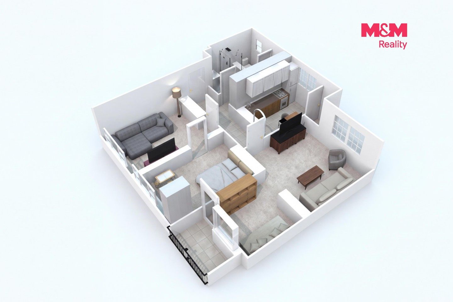 3+1, Kordačova, Kladno, 71 m² - 2