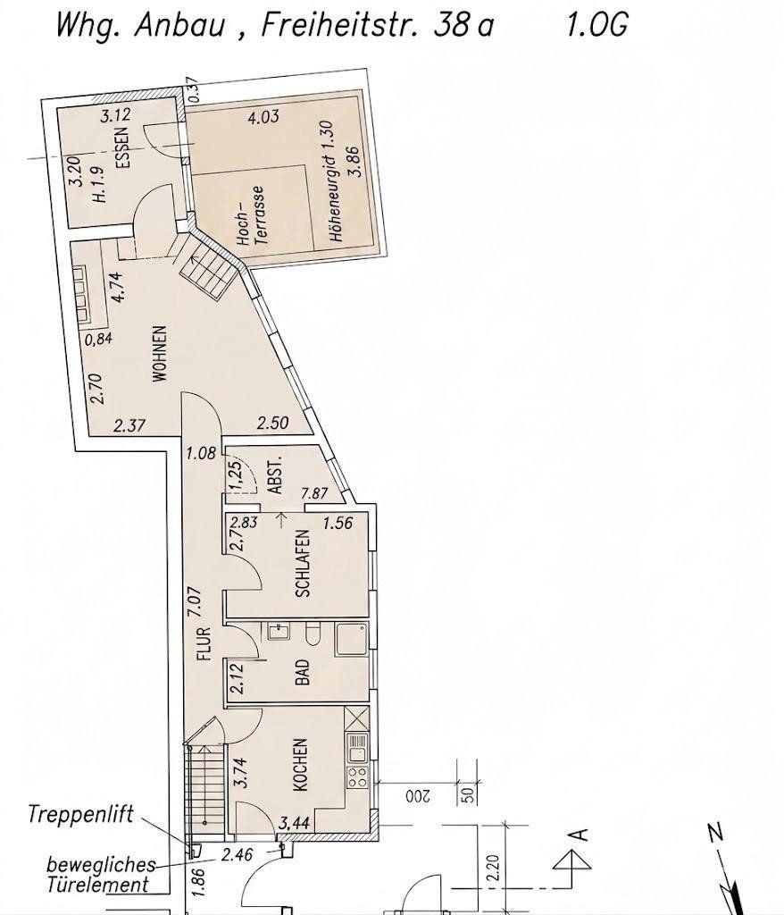 4+1, Freiheitstraße 38 Hagen Hohenlimburg Nordrhein-Westfalen 58119, 124 m² - 1