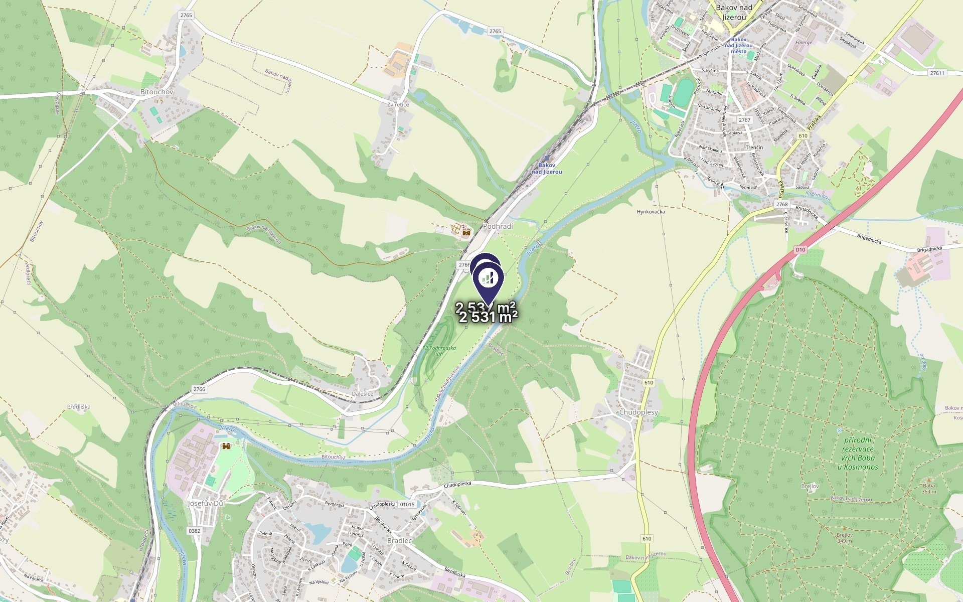 Louka · 5 068 m² · Bakov nad Jizerou - 3