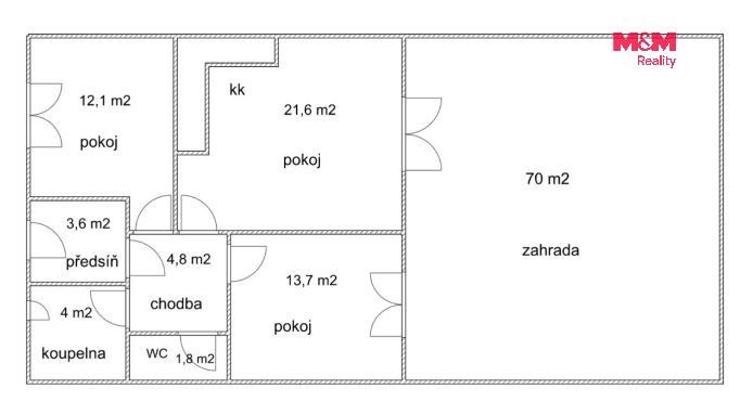 Rodinné domy, Oleška, 62 m² - 2