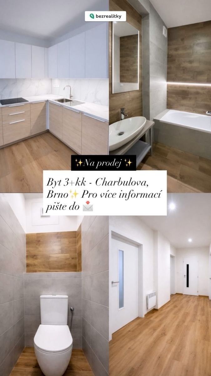 3+kk, Charbulova, Brno, 71 m²