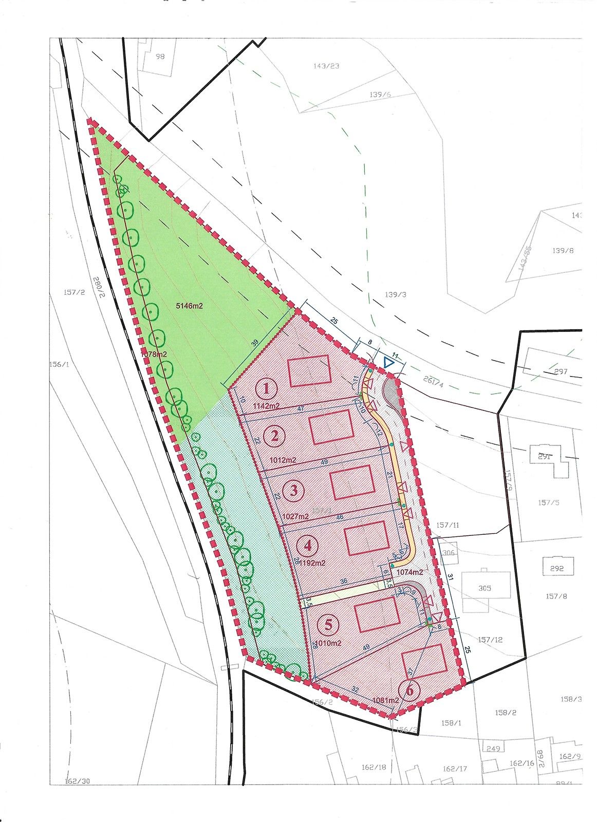 Pozemky pro bydlení, Zlatá Koruna, 1 m²