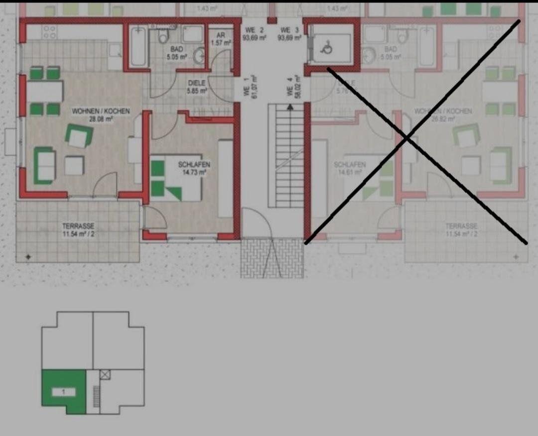 2+1, Dortmund Mitte Nordrhein-Westfalen 44141, 62 m² - 1