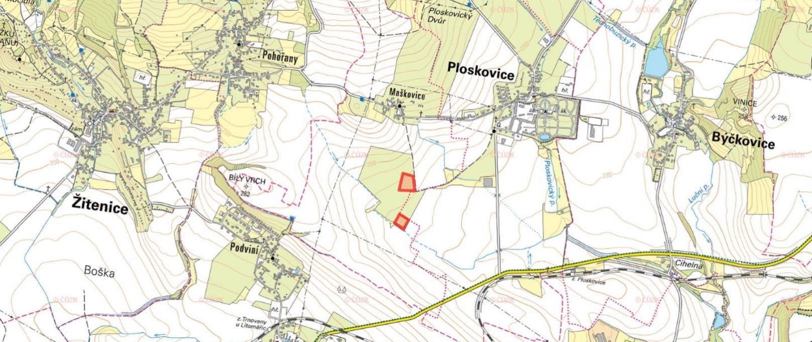 Prodej pozemek - Ploskovice, 16 328 m²